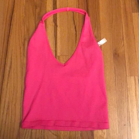 Urban Outfitters Tops - out from under jackie seamless halter bra top pink